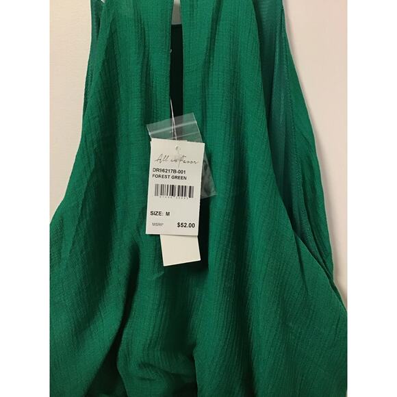 All‎ in Favor Green Maxi Dress Women's Size M - Picture 10 of 13